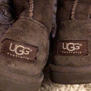 Girls brown uggs size 2